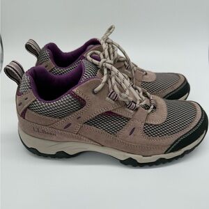 L.L. Bean Women's Hiking Shoes in Purple and Gray outdoor